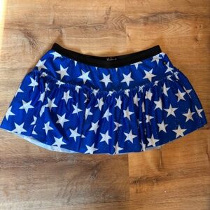 Sparkle Athletic Royal Blue Star Running Skirt Size Medium